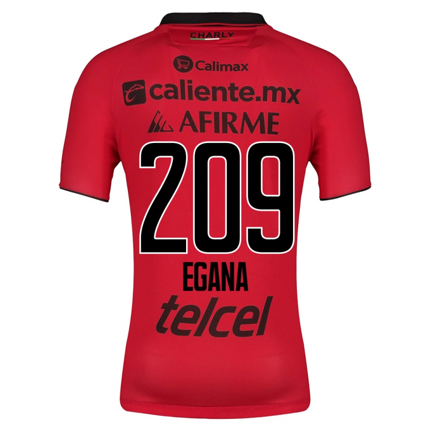 Niño Camiseta Arath Egaña #209 Rojo 1ª Equipación 2023/24 La Camisa Perú