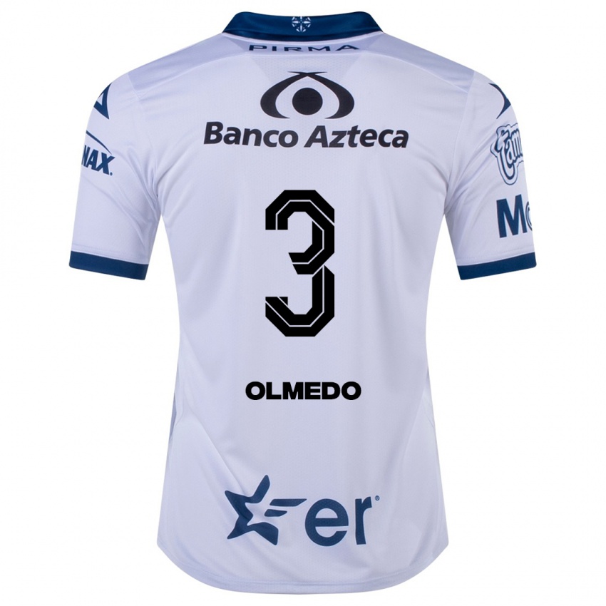 Niño Camiseta Sebastián Olmedo #3 Blanco 1ª Equipación 2023/24 La Camisa Perú