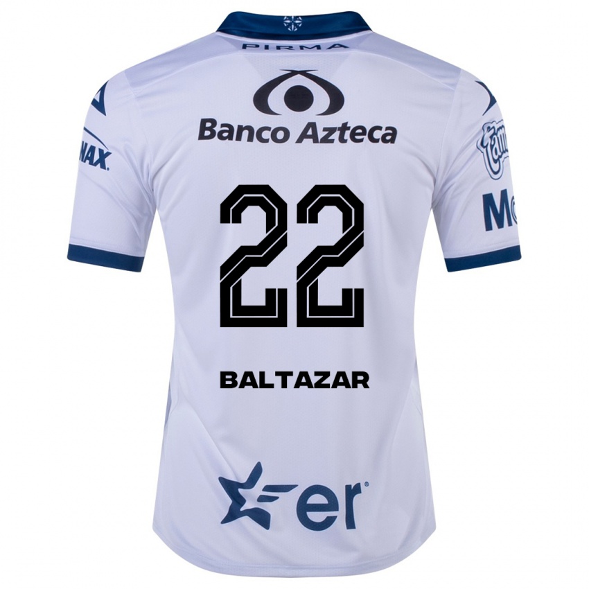 Niño Camiseta Carlos Baltazar #22 Blanco 1ª Equipación 2023/24 La Camisa Perú