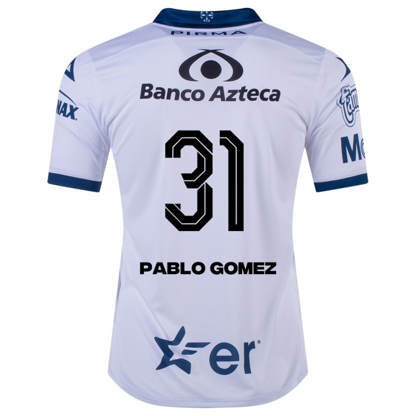 Niño Camiseta Juan Pablo Gómez #31 Blanco 1ª Equipación 2023/24 La Camisa Perú