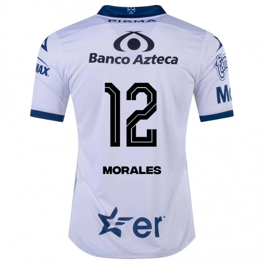 Niño Camiseta Karla Morales #12 Blanco 1ª Equipación 2023/24 La Camisa Perú