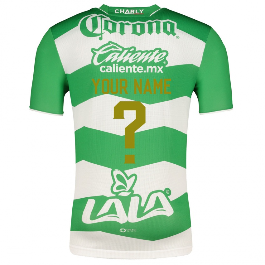 Niño Camiseta Su Nombre #0 Verde 1ª Equipación 2023/24 La Camisa Perú