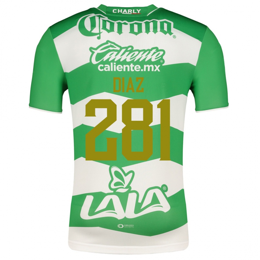 Niño Camiseta Didier Díaz #281 Verde 1ª Equipación 2023/24 La Camisa Perú