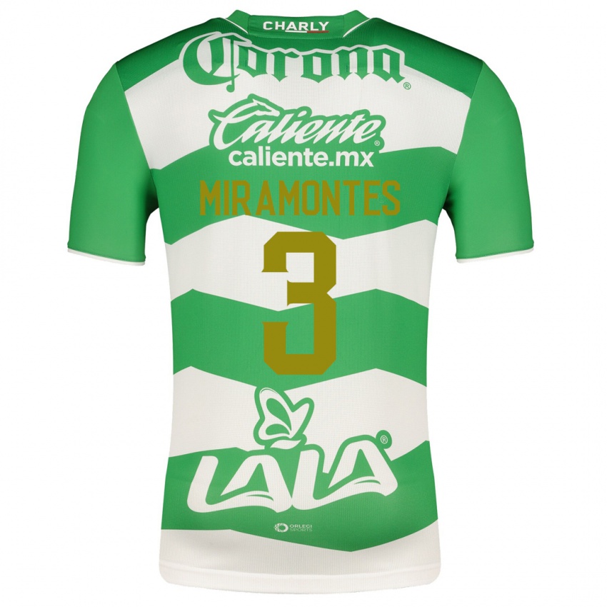 Niño Camiseta Natalia Miramontes #3 Verde 1ª Equipación 2023/24 La Camisa Perú