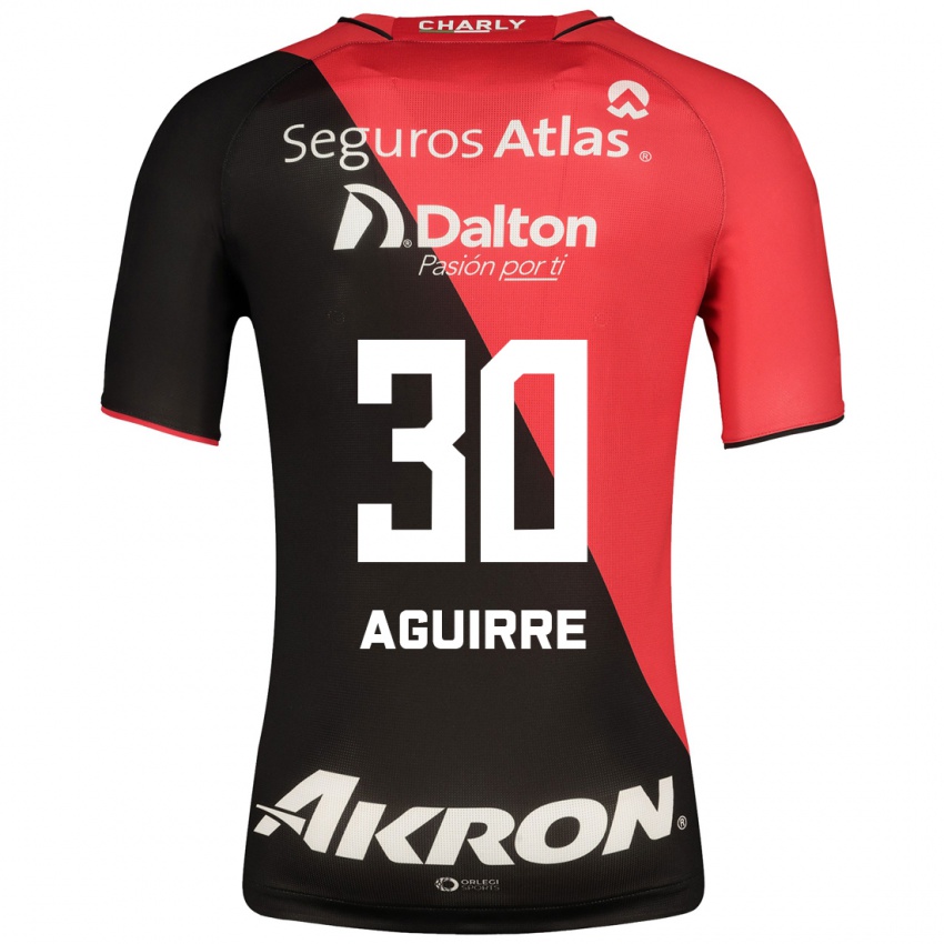 Niño Camiseta Eduardo Aguirre #30 Negro 1ª Equipación 2023/24 La Camisa Perú