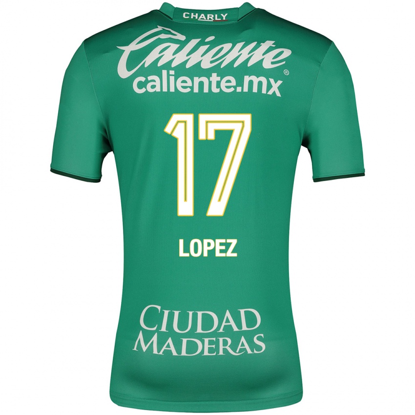 Niño Camiseta Nicolas Lopez #17 Verde 1ª Equipación 2023/24 La Camisa Perú