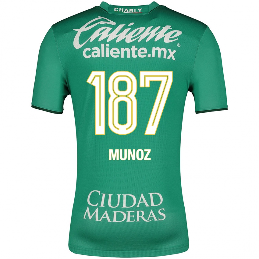 Niño Camiseta Diego Muñoz #187 Verde 1ª Equipación 2023/24 La Camisa Perú