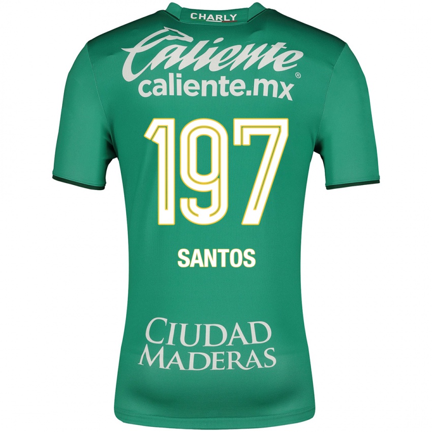 Niño Camiseta Sebastián Santos #197 Verde 1ª Equipación 2023/24 La Camisa Perú