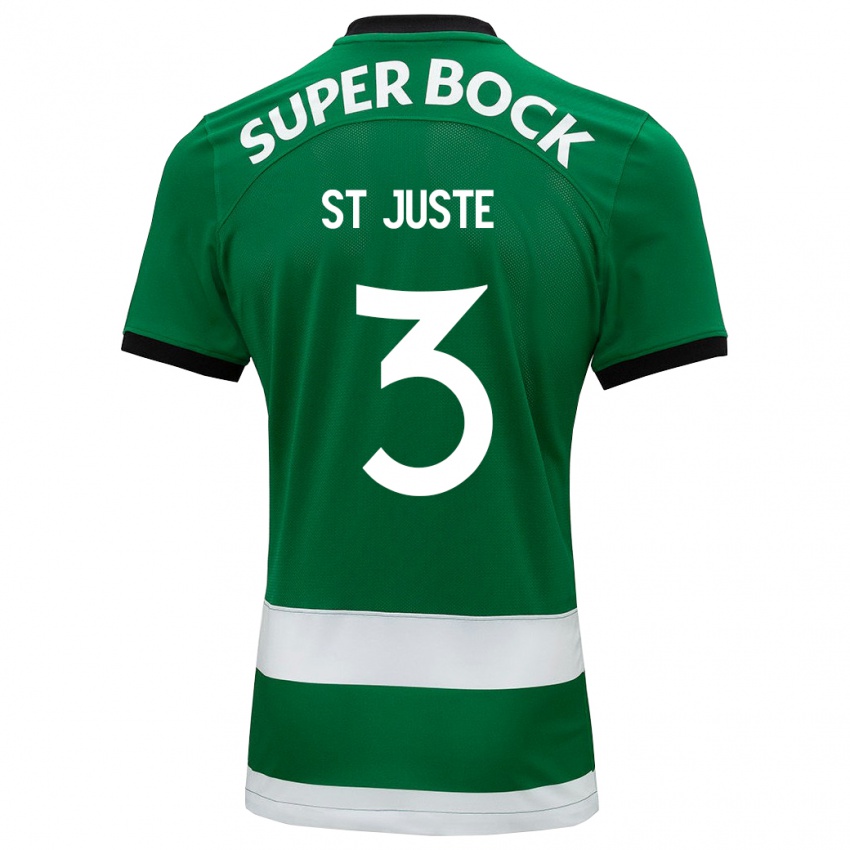 Niño Camiseta Jerry St. Juste #3 Verde 1ª Equipación 2023/24 La Camisa Perú