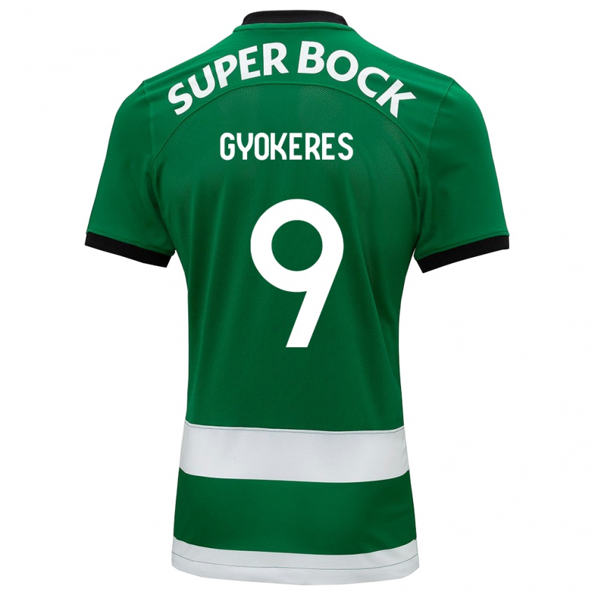 Niño Camiseta Viktor Gyökeres #9 Verde 1ª Equipación 2023/24 La Camisa Perú