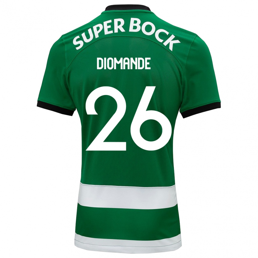 Niño Camiseta Ousmane Diomande #26 Verde 1ª Equipación 2023/24 La Camisa Perú