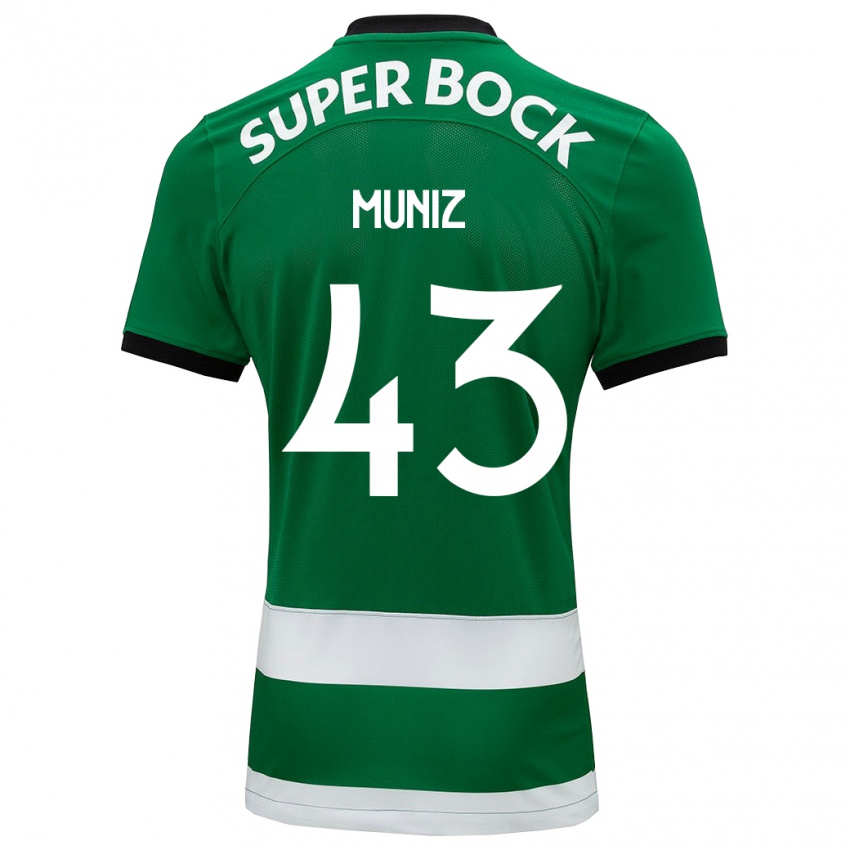 Niño Camiseta João Muniz #43 Verde 1ª Equipación 2023/24 La Camisa Perú