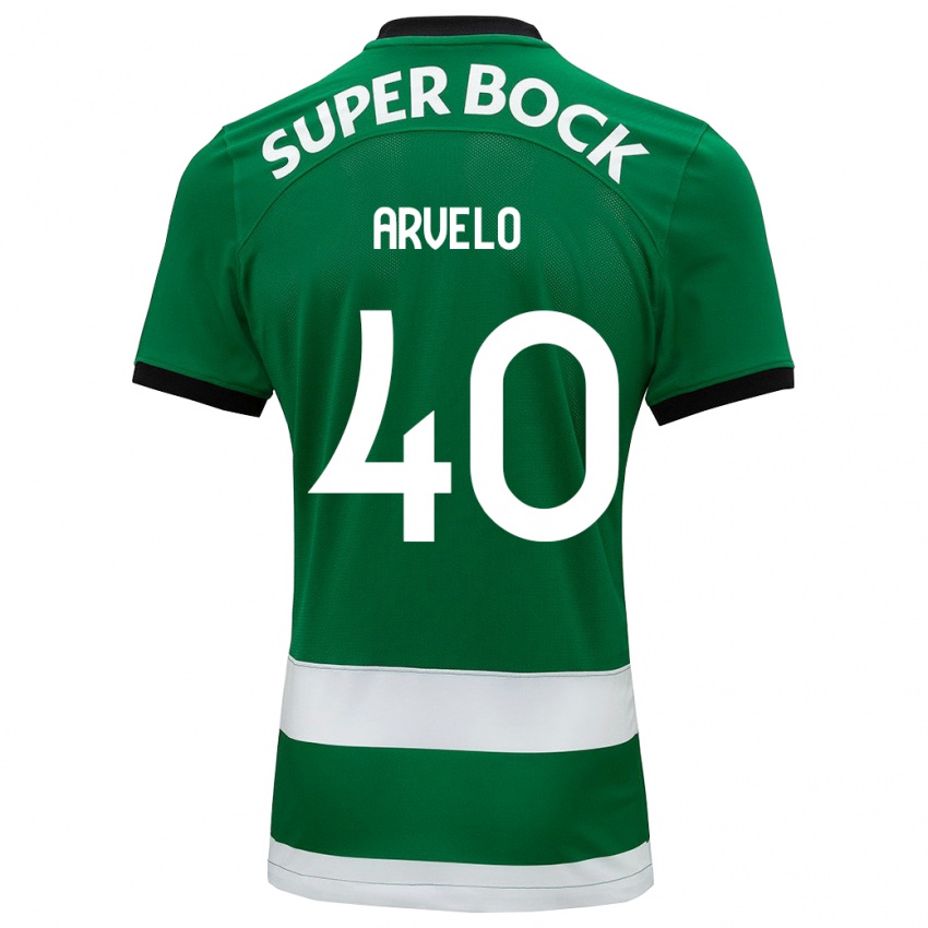 Niño Camiseta Adam Arvelo #40 Verde 1ª Equipación 2023/24 La Camisa Perú
