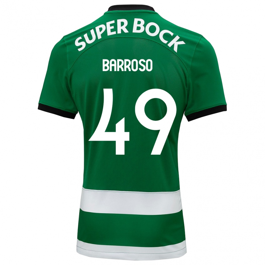 Niño Camiseta Leonardo Barroso #49 Verde 1ª Equipación 2023/24 La Camisa Perú