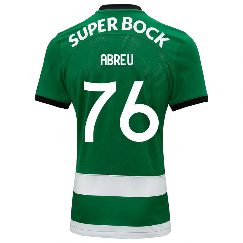 Niño Camiseta Diogo Abreu #76 Verde 1ª Equipación 2023/24 La Camisa Perú