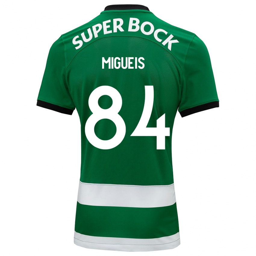 Niño Camiseta Pedro Miguéis #84 Verde 1ª Equipación 2023/24 La Camisa Perú