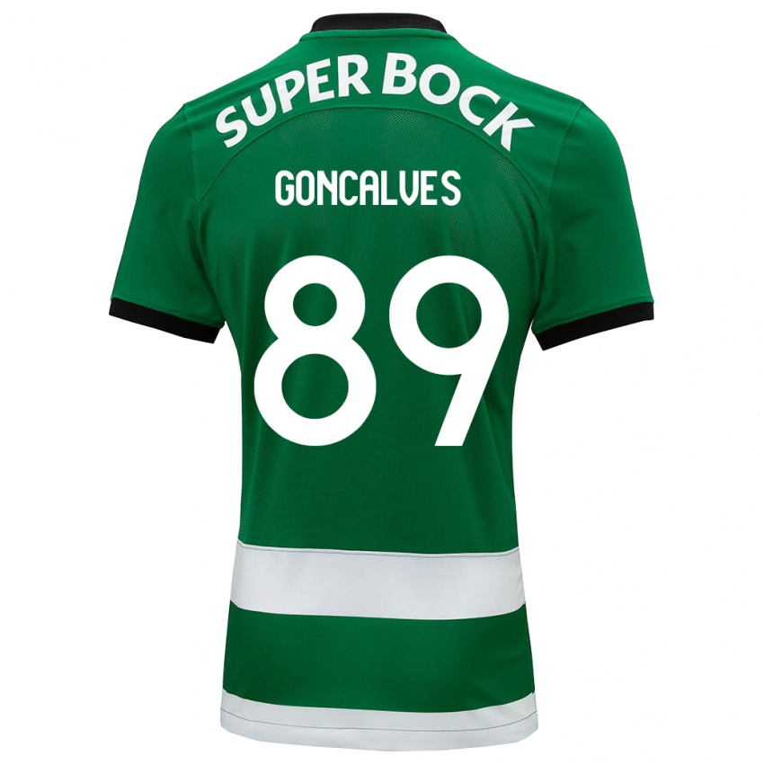 Niño Camiseta André Gonçalves #89 Verde 1ª Equipación 2023/24 La Camisa Perú