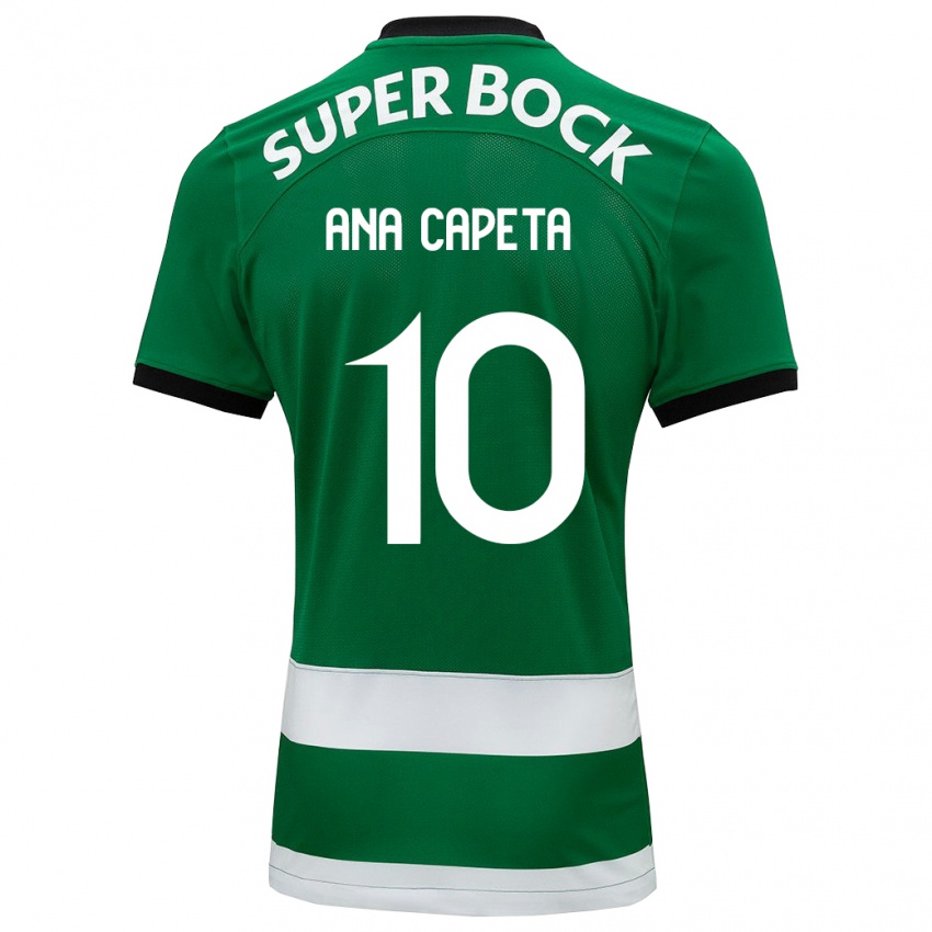 Niño Camiseta Ana Capeta #10 Verde 1ª Equipación 2023/24 La Camisa Perú