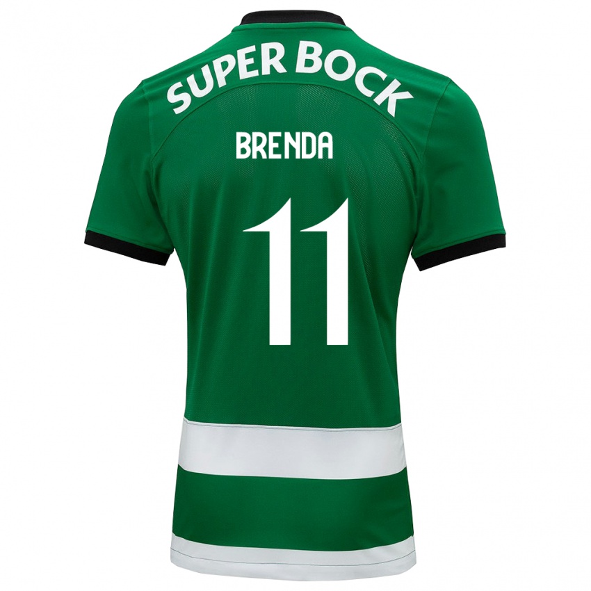 Niño Camiseta Brenda Pérez Soler #11 Verde 1ª Equipación 2023/24 La Camisa Perú