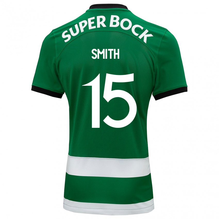 Niño Camiseta Olivia Smith #15 Verde 1ª Equipación 2023/24 La Camisa Perú