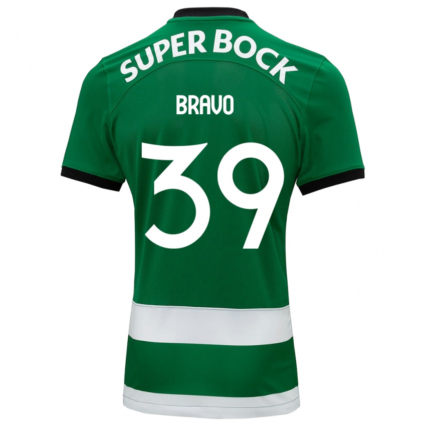 Niño Camiseta Bravo #39 Verde 1ª Equipación 2023/24 La Camisa Perú