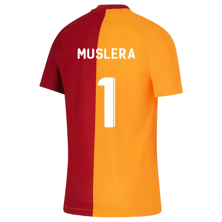 Niño Camiseta Fernando Muslera #1 Naranja 1ª Equipación 2023/24 La Camisa Perú