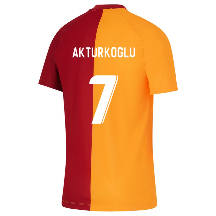 Niño Camiseta Kerem Aktürkoğlu #7 Naranja 1ª Equipación 2023/24 La Camisa Perú