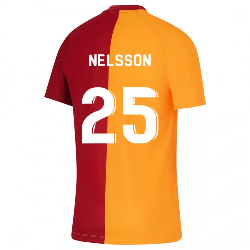 Niño Camiseta Victor Nelsson #25 Naranja 1ª Equipación 2023/24 La Camisa Perú