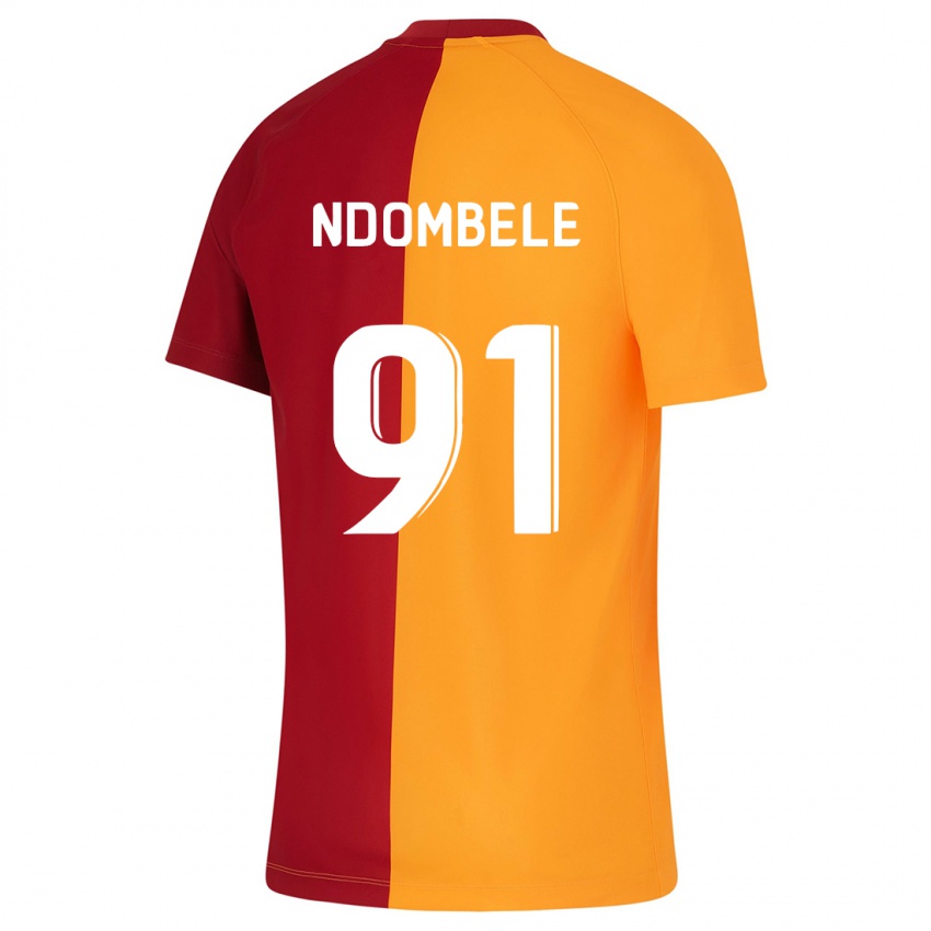 Niño Camiseta Tanguy Ndombele #91 Naranja 1ª Equipación 2023/24 La Camisa Perú