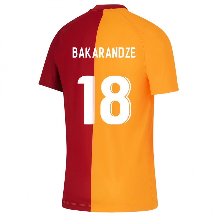 Niño Camiseta Kristina Bakarandze #18 Naranja 1ª Equipación 2023/24 La Camisa Perú