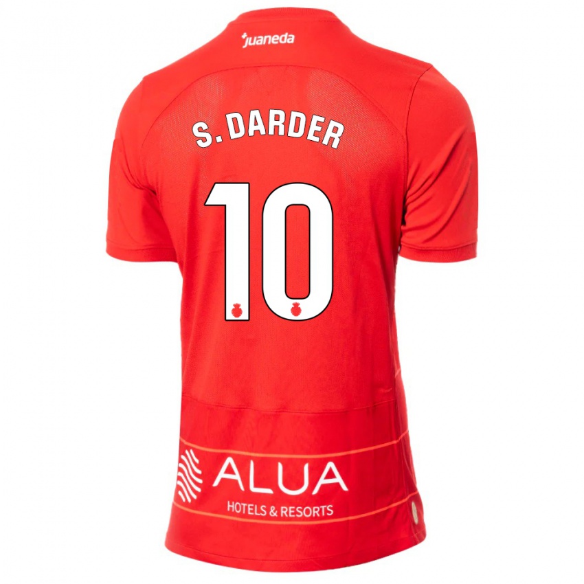 Niño Camiseta Sergi Darder #10 Rojo 1ª Equipación 2023/24 La Camisa Perú