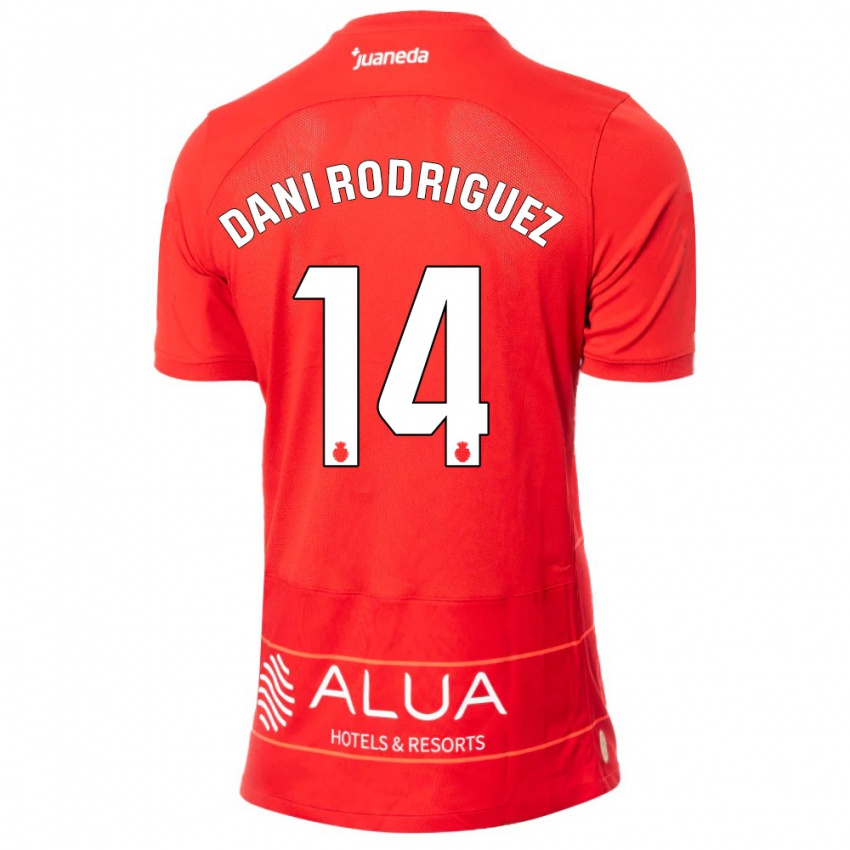 Niño Camiseta Dani Rodríguez #14 Rojo 1ª Equipación 2023/24 La Camisa Perú