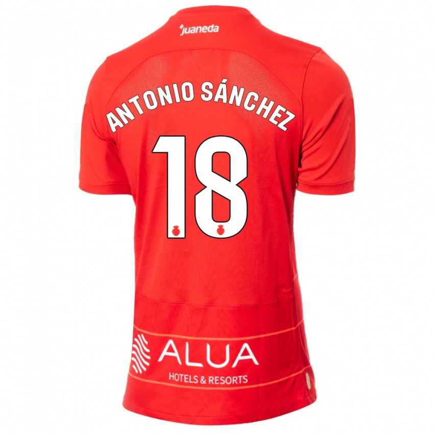 Niño Camiseta Antonio Sánchez #18 Rojo 1ª Equipación 2023/24 La Camisa Perú