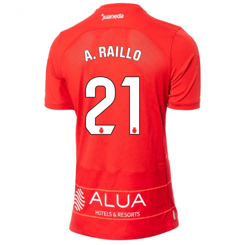 Niño Camiseta Antonio Raíllo #21 Rojo 1ª Equipación 2023/24 La Camisa Perú