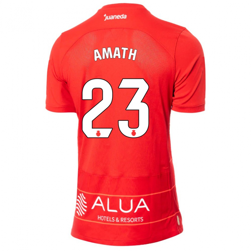 Niño Camiseta Amath Ndiaye #23 Rojo 1ª Equipación 2023/24 La Camisa Perú