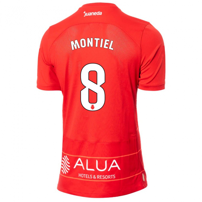 Niño Camiseta Luis Montiel #8 Rojo 1ª Equipación 2023/24 La Camisa Perú