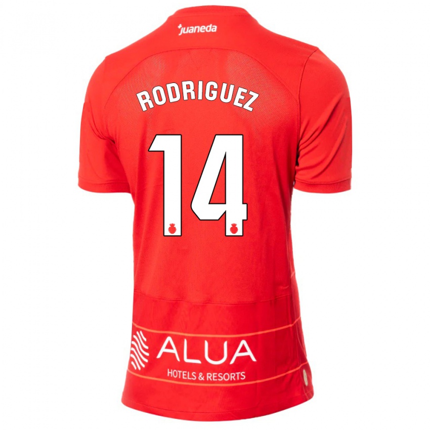 Niño Camiseta Diego Rodríguez #14 Rojo 1ª Equipación 2023/24 La Camisa Perú