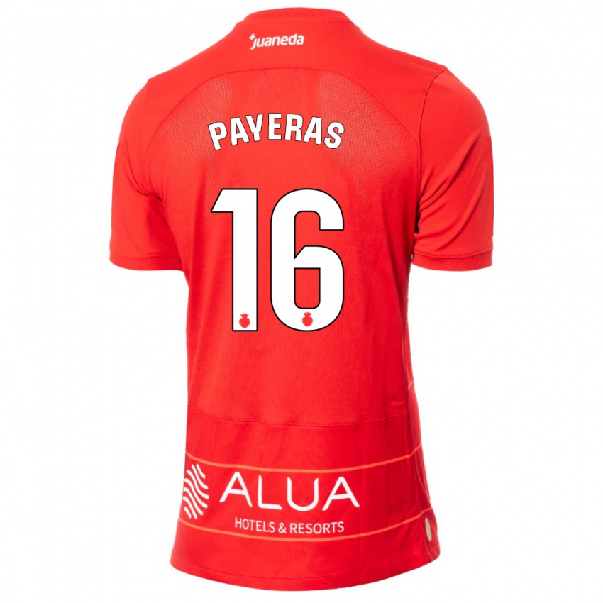 Niño Camiseta Martí Payeras #16 Rojo 1ª Equipación 2023/24 La Camisa Perú