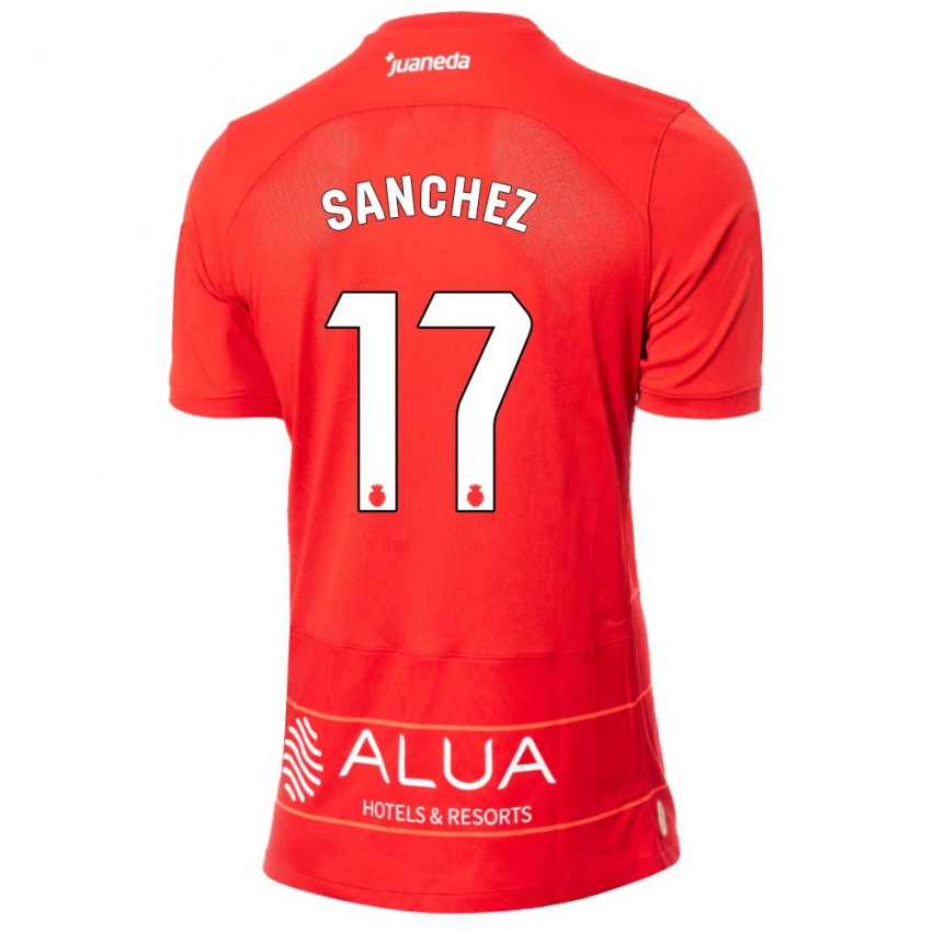 Niño Camiseta Avelino Sánchez #17 Rojo 1ª Equipación 2023/24 La Camisa Perú