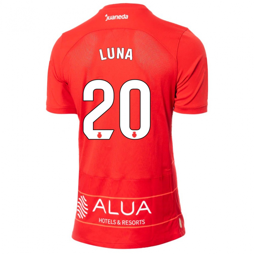 Niño Camiseta Daniel Luna #20 Rojo 1ª Equipación 2023/24 La Camisa Perú