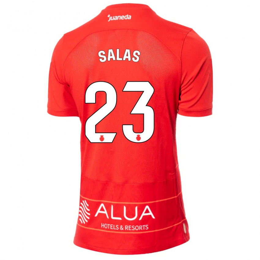 Niño Camiseta Jan Salas #23 Rojo 1ª Equipación 2023/24 La Camisa Perú