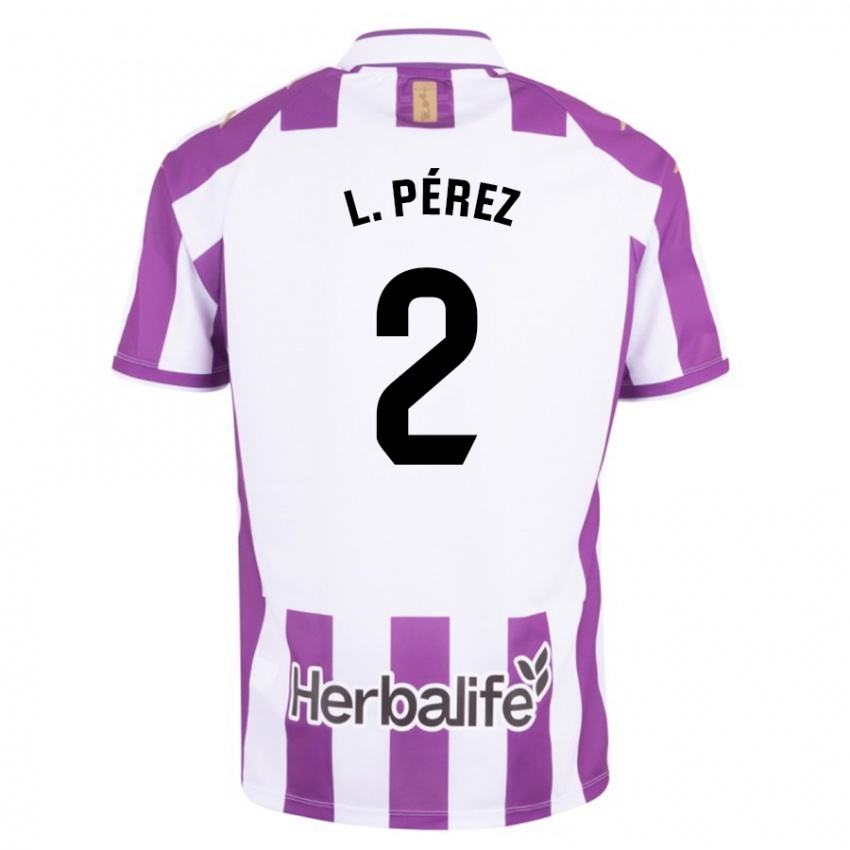 Niño Camiseta Luis Pérez #2 Morado 1ª Equipación 2023/24 La Camisa Perú