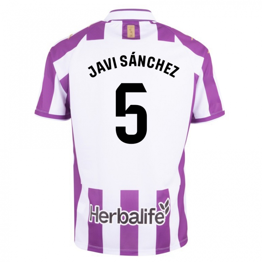 Niño Camiseta Javi Sánchez #5 Morado 1ª Equipación 2023/24 La Camisa Perú