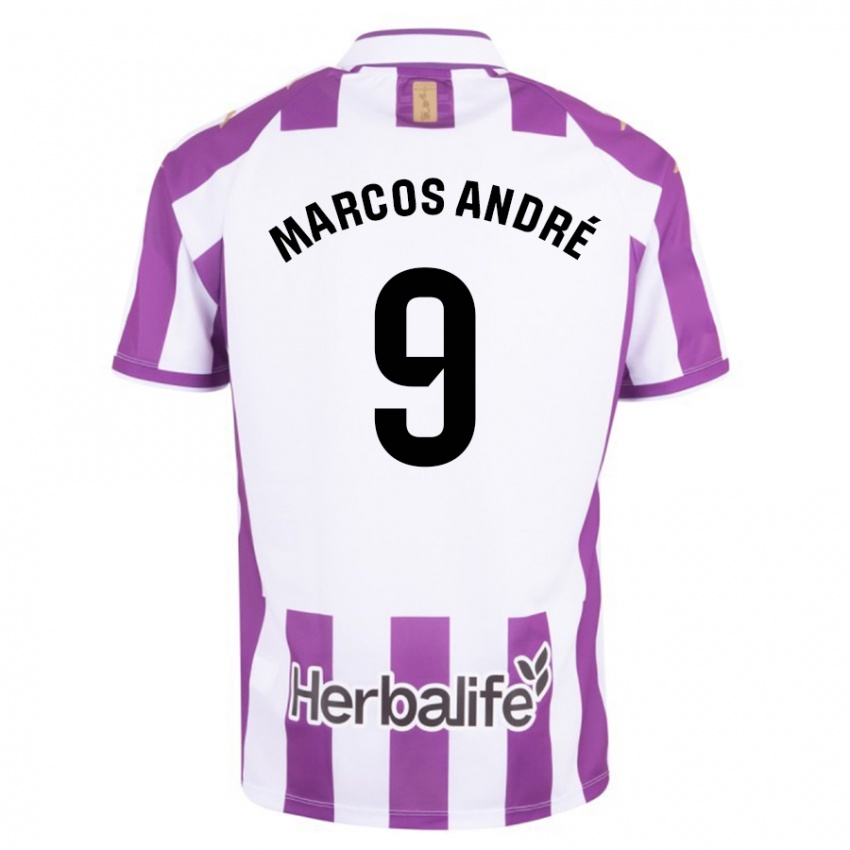 Niño Camiseta Marcos André #9 Morado 1ª Equipación 2023/24 La Camisa Perú