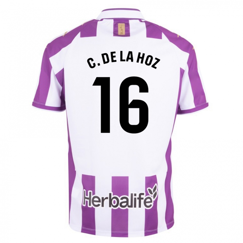 Niño Camiseta César De La Hoz #16 Morado 1ª Equipación 2023/24 La Camisa Perú