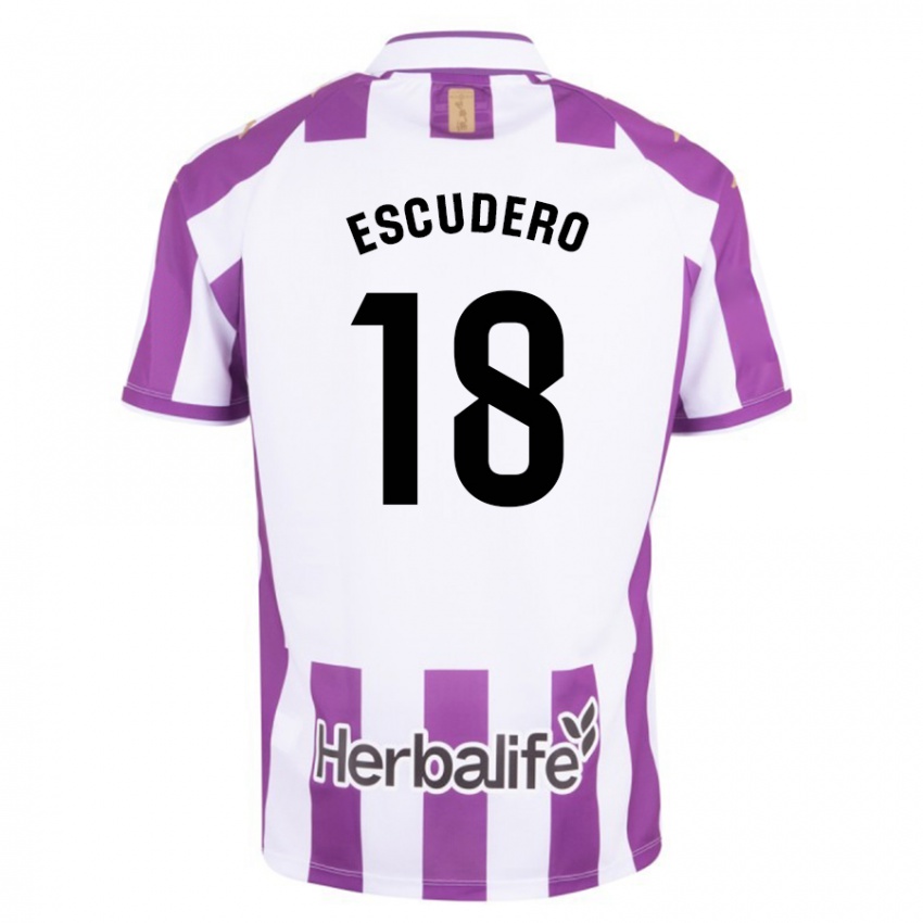 Niño Camiseta Sergio Escudero #18 Morado 1ª Equipación 2023/24 La Camisa Perú