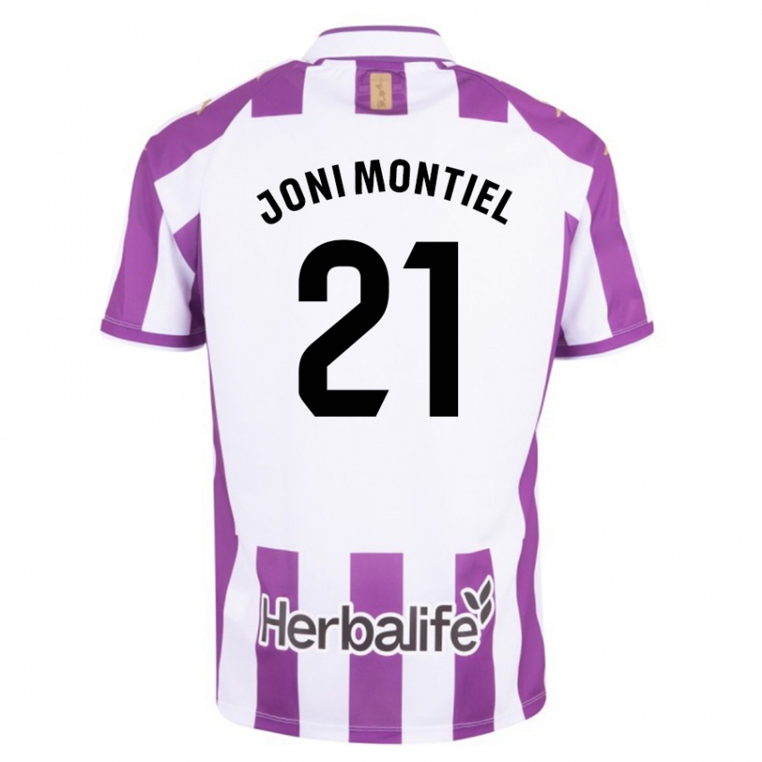 Niño Camiseta Joni Montiel #21 Morado 1ª Equipación 2023/24 La Camisa Perú