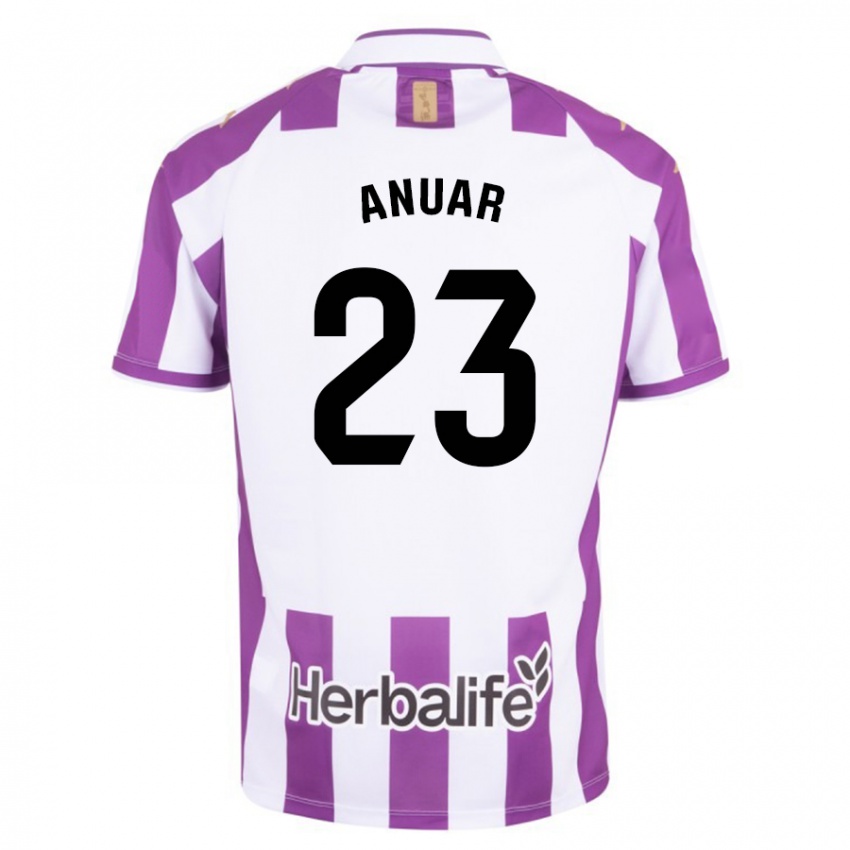 Niño Camiseta Anuar #23 Morado 1ª Equipación 2023/24 La Camisa Perú