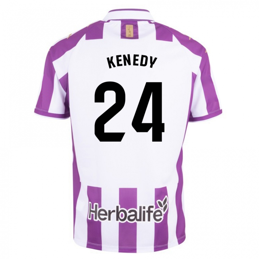 Niño Camiseta Kenedy #24 Morado 1ª Equipación 2023/24 La Camisa Perú