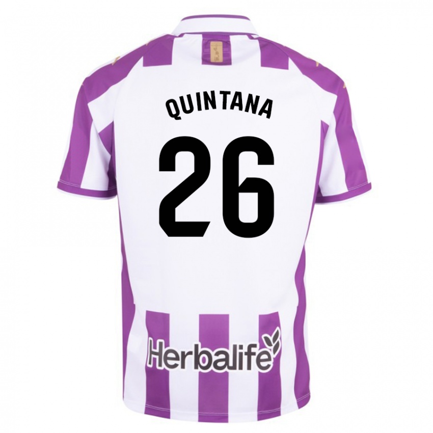 Niño Camiseta Alberto Quintana #26 Morado 1ª Equipación 2023/24 La Camisa Perú